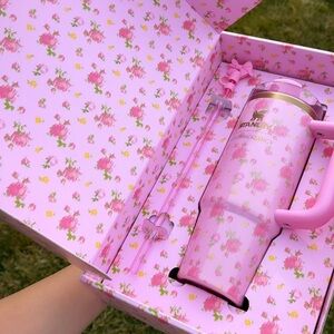 Stanley Pink Floral Party Tumbler